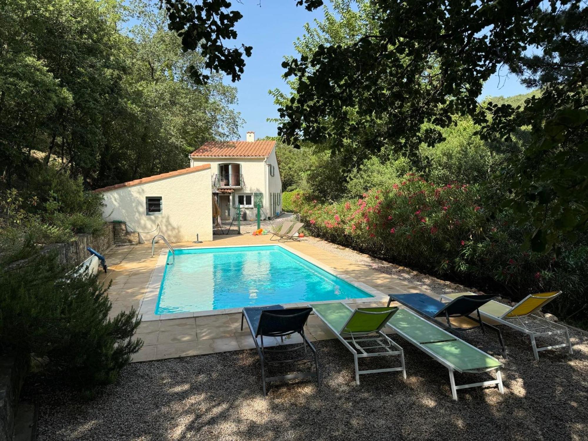 Maison Avec Piscine Chauffee Entre Mer Et Montagne Montauriol  Buitenkant foto